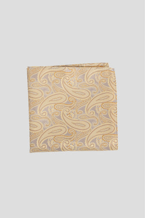 Gelbes Paisley-Einstecktuch