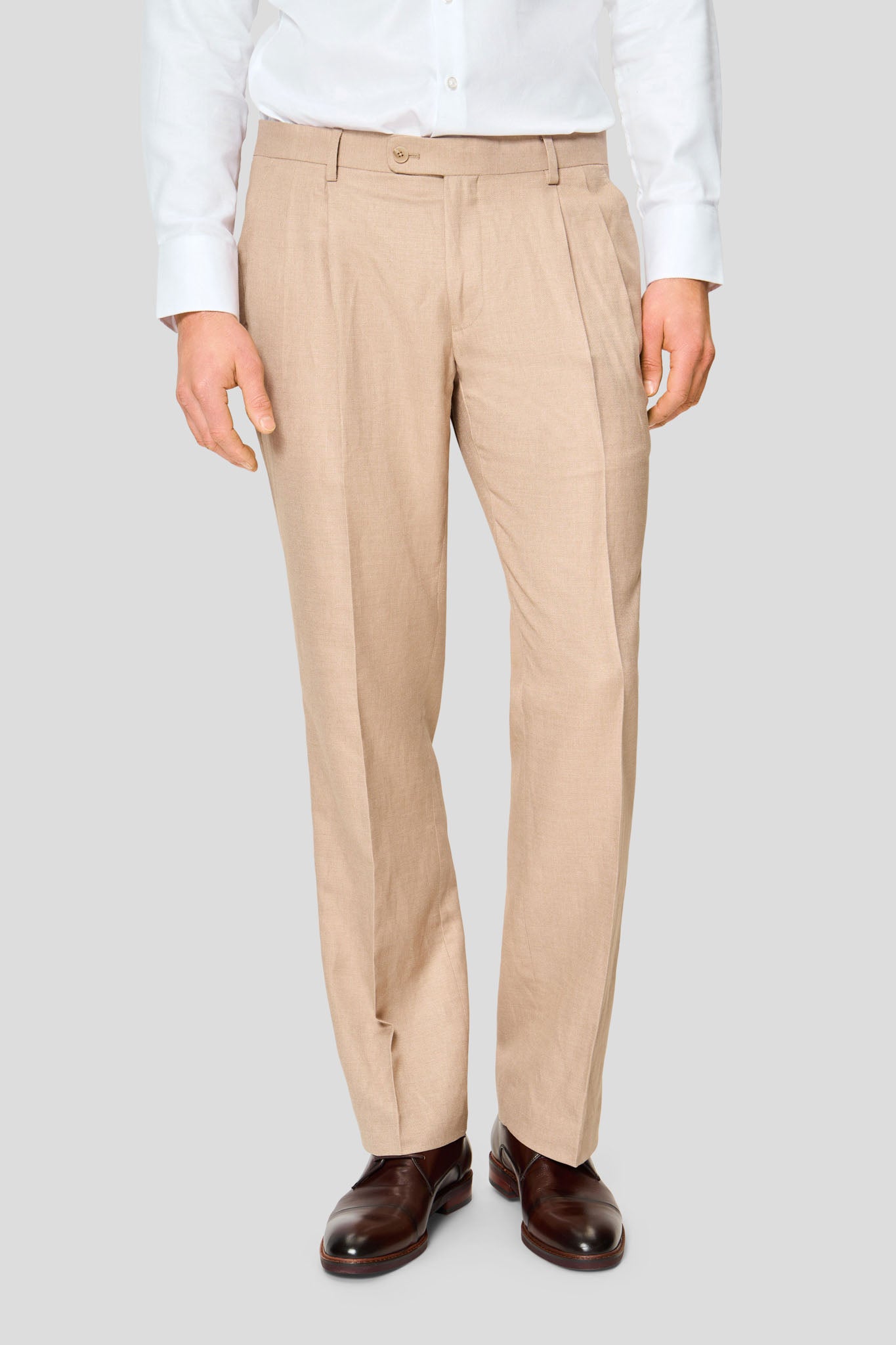 PRESTIGE sand hørjakkesæt