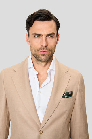 PRESTIGE sand hørjakkesæt