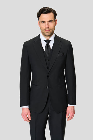 PREMIUM sort three-piece jakkesæt