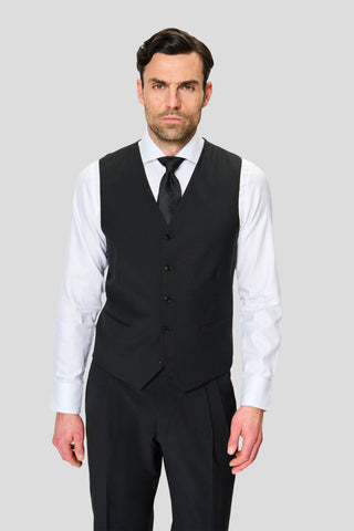 PREMIUM sort three-piece jakkesæt