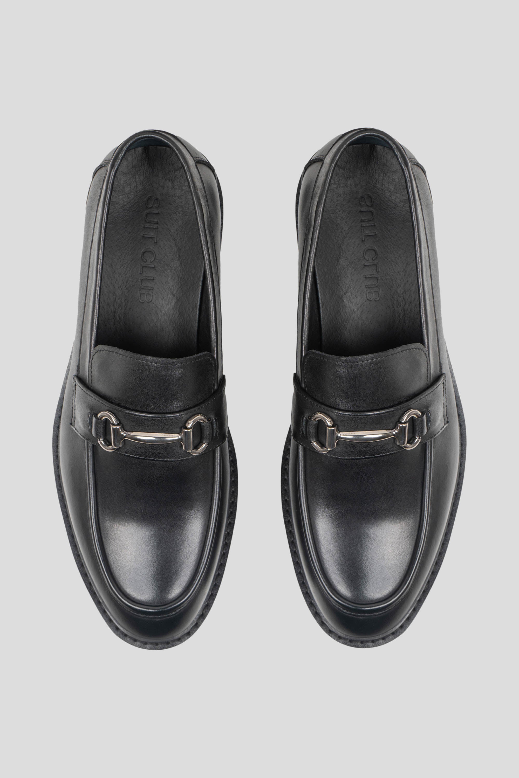 Sort chunky loafer med buckle Ahler