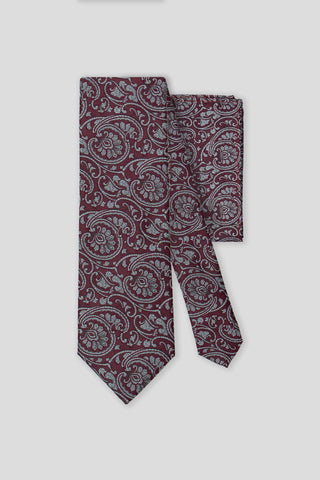 Accessory-pack (Bordeaux & hvid paisley)
