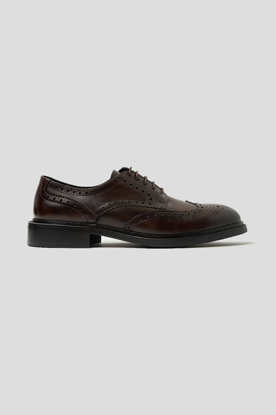 Brun brogue sko
