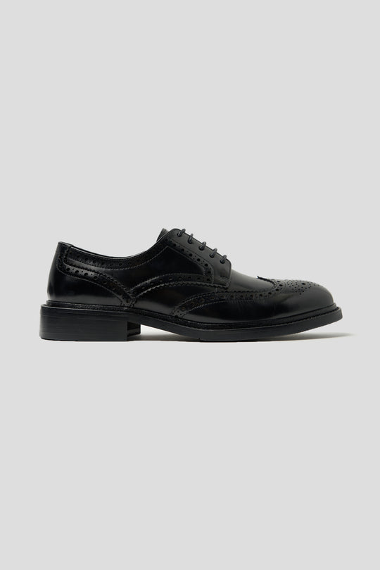 Schwarze Brogue-Schuhe