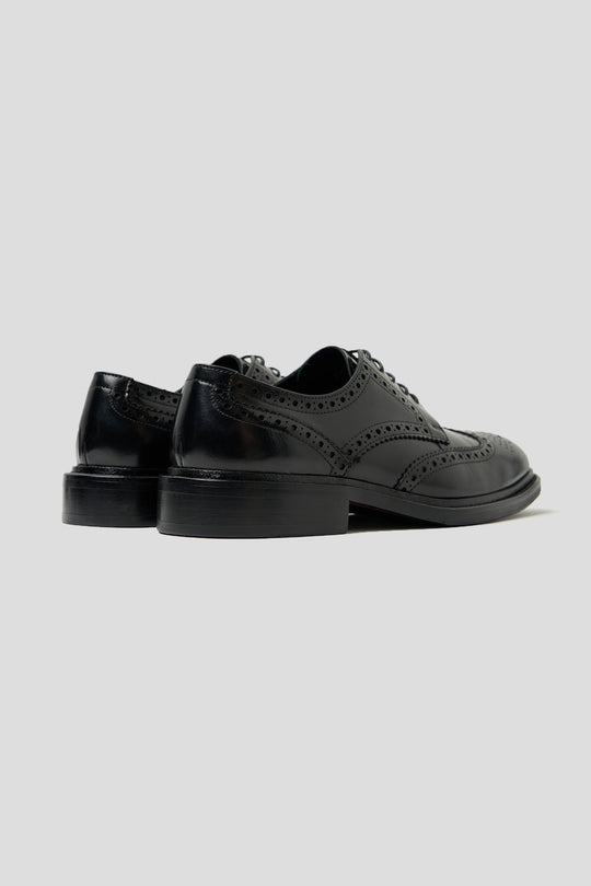 Schwarze Brogue-Schuhe
