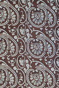 Brun & hvid paisley lommeklud
