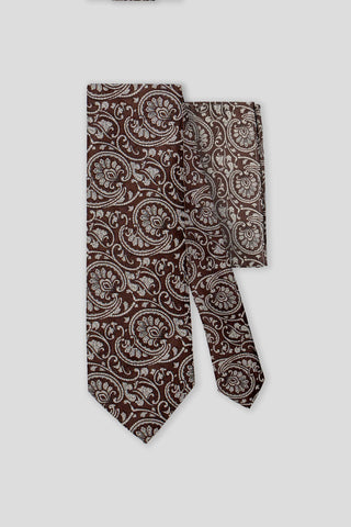 Accessory-pack (brun & hvid paisley)