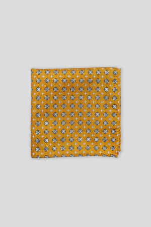 Gelbes Taschentuch mit Blumenmuster