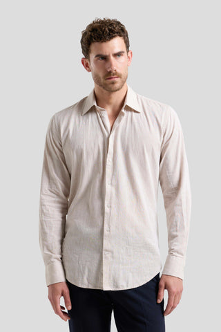 Beige hørskjorte
