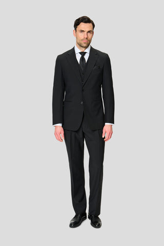 PREMIUM sort three-piece jakkesæt