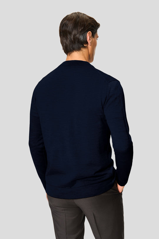 Navy merino cardigan