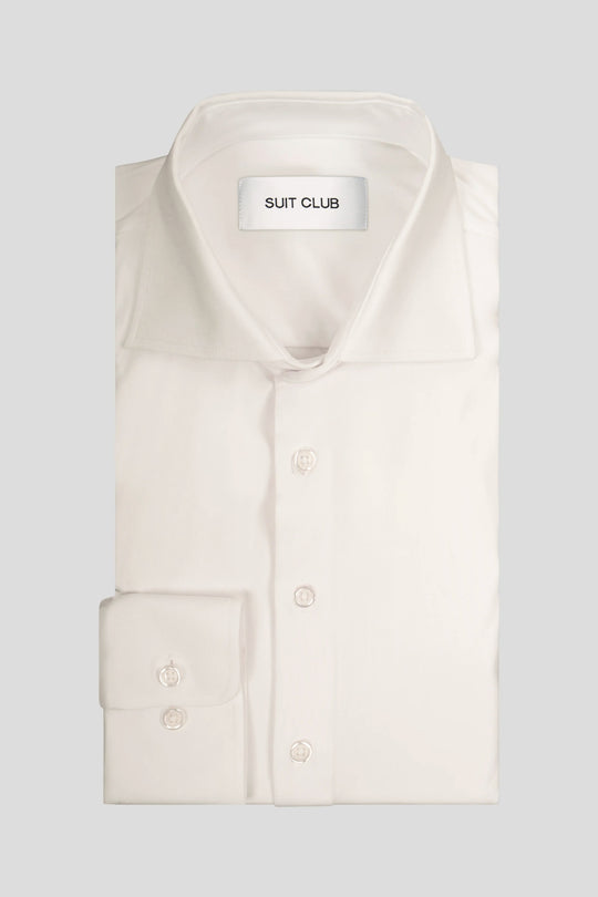 Signatur performance skjorte off white slim