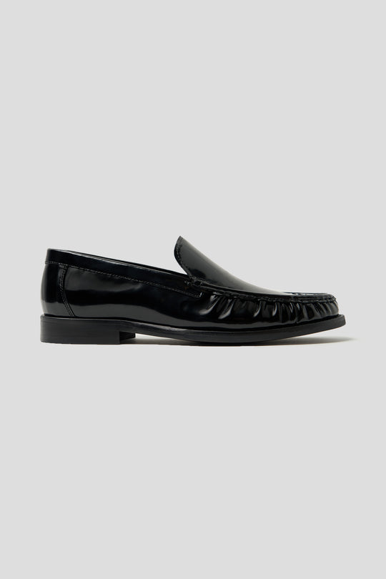 Sort lak loafer