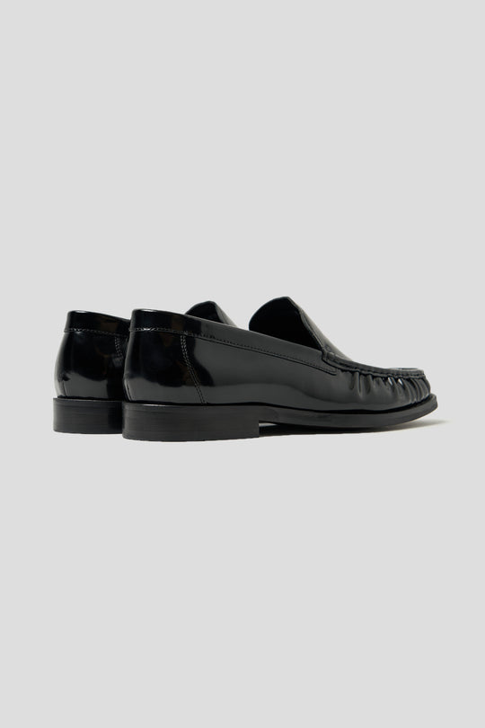 Sort lak loafer