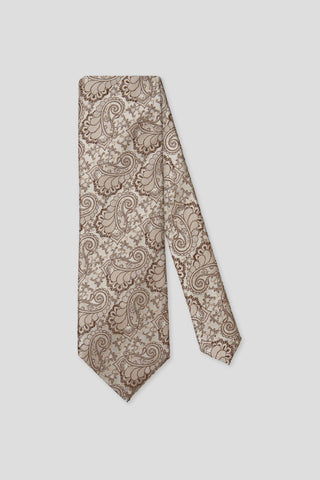 Beige paisley silkeslips PVD