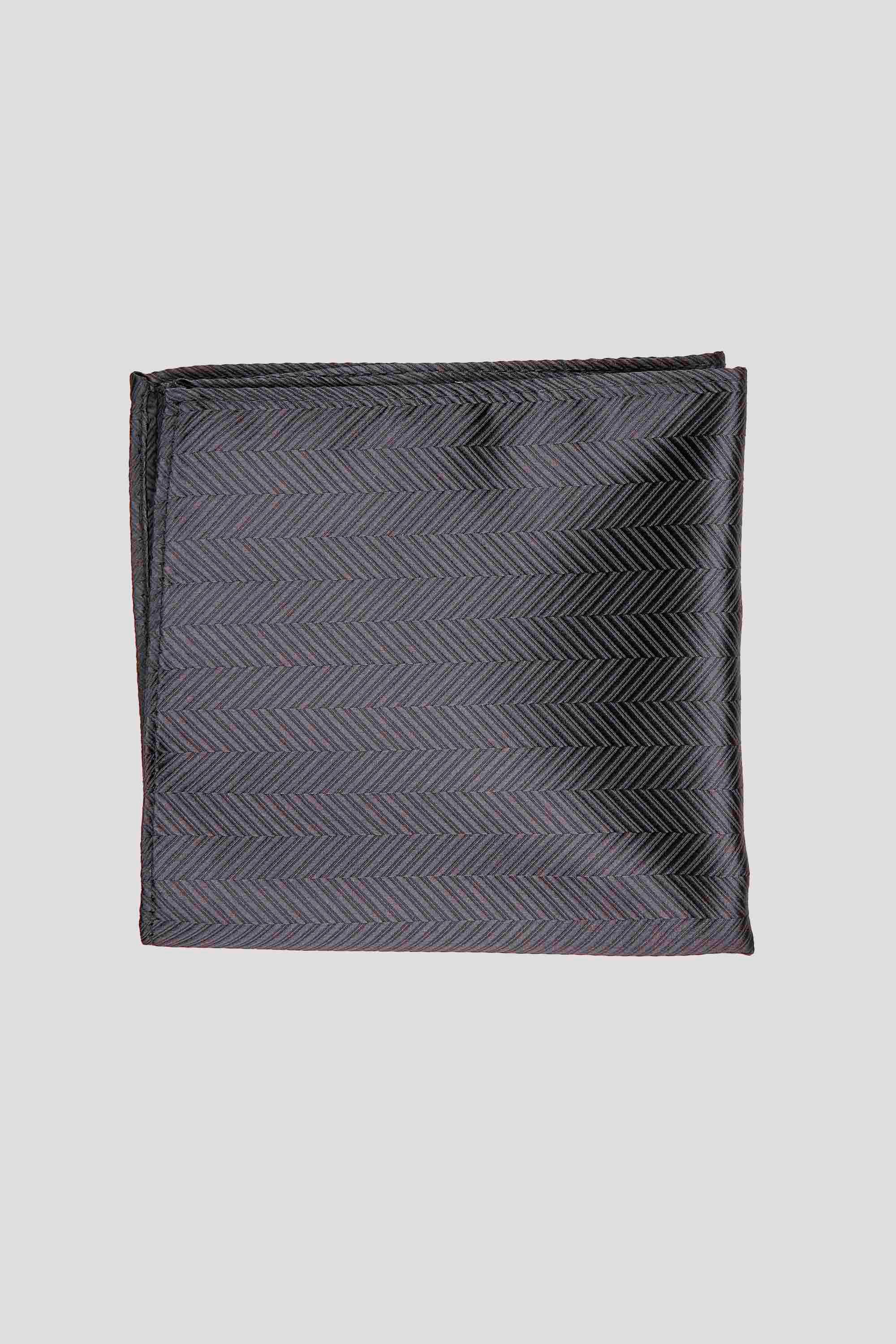 Slips & lommekluds pakke (Sort sildeben i silke)